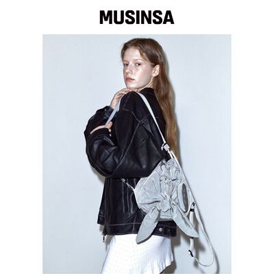 ATHE 泥膜色丝带迷你背包兼肩背包简约 MUSINSA韩国官网直邮进口