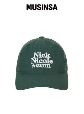 NICK&NICOLE NN DOTCOM 签名棒球帽_深绿色韩国官网直邮进口