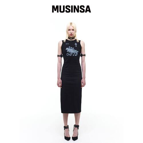 OPUS 0012 07 G-0012 黑色连衣裙 MUSINSA韩国官网直邮进口
