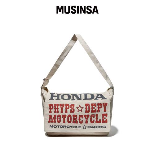 PHYPS MOTORCYCLE 本田字母帆布旅行袋_象牙色 M韩国官网直邮进口