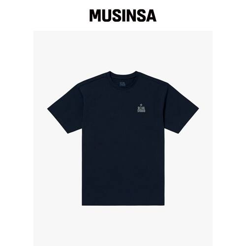 GOALSTUDIO MAP LOGO AIRDRY TEE-海军蓝 MUSINS韩国官网直邮进口