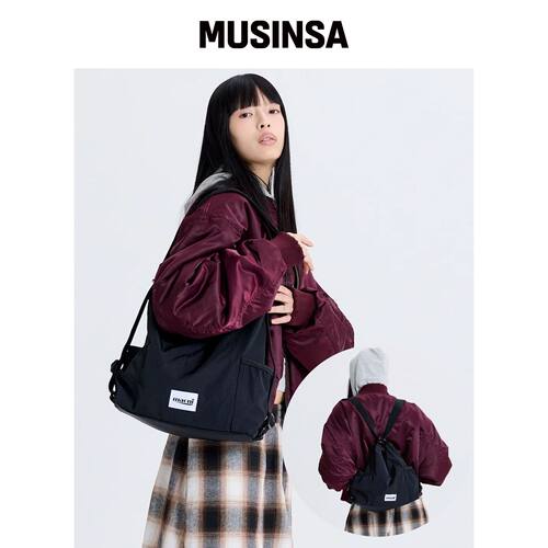 MACNI UTILITY SHOULDER BAG 黑色韩国官网直邮进口MUSINSA