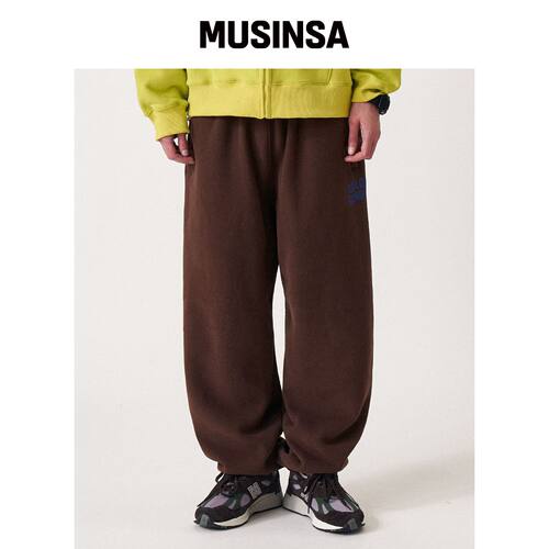 GOLDEN SUNSHINE 阳光慢跑裤_棕色 MUSINSA韩国官网直邮进口