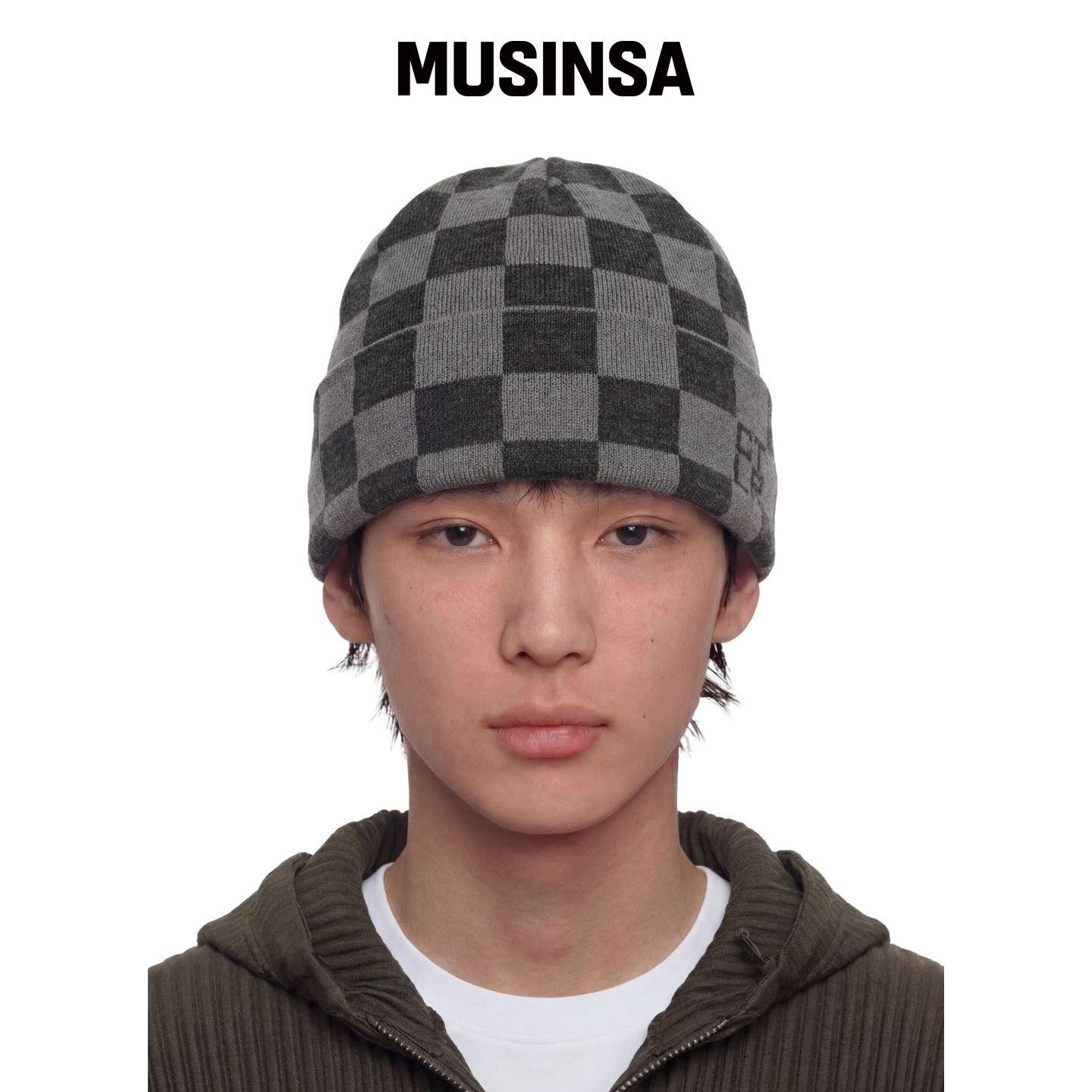 UNDERCONTROL 冬季格纹针织帽 BEANIE / CHECKER韩国官网直邮进口
