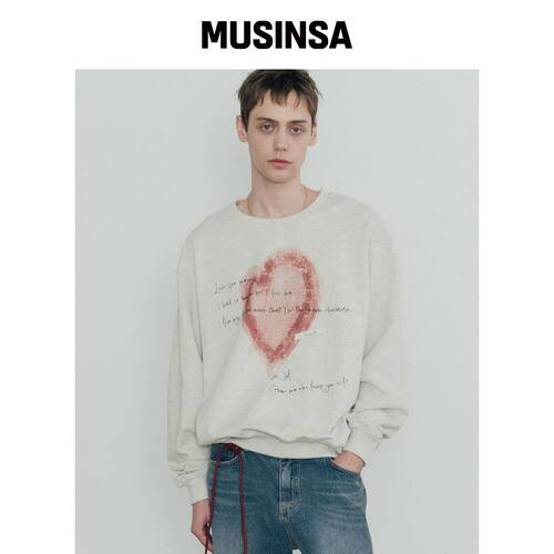 SSIN AND LEE (UNISEX) HUGG棉质卫衣衬衫 MUSIN韩国官网直邮进口