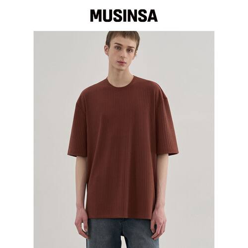 DRAW FIT BRICK 罗纹短袖T恤 MUSINSA韩国直邮官方正品