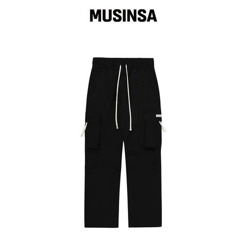 OY 黑色八个口袋裤子 MUSINSA韩国官网直邮进口