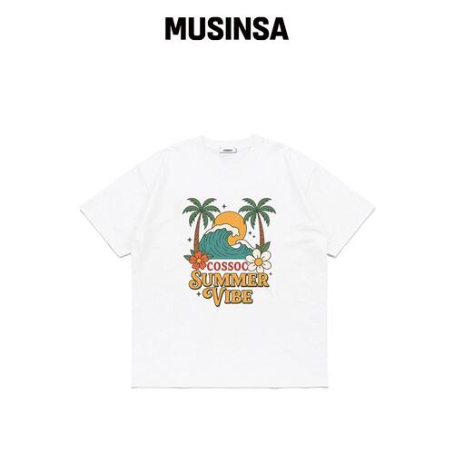 COSO COSO清新夏季短袖T恤 (WHITE)韩国官网直邮进口MUSINSA