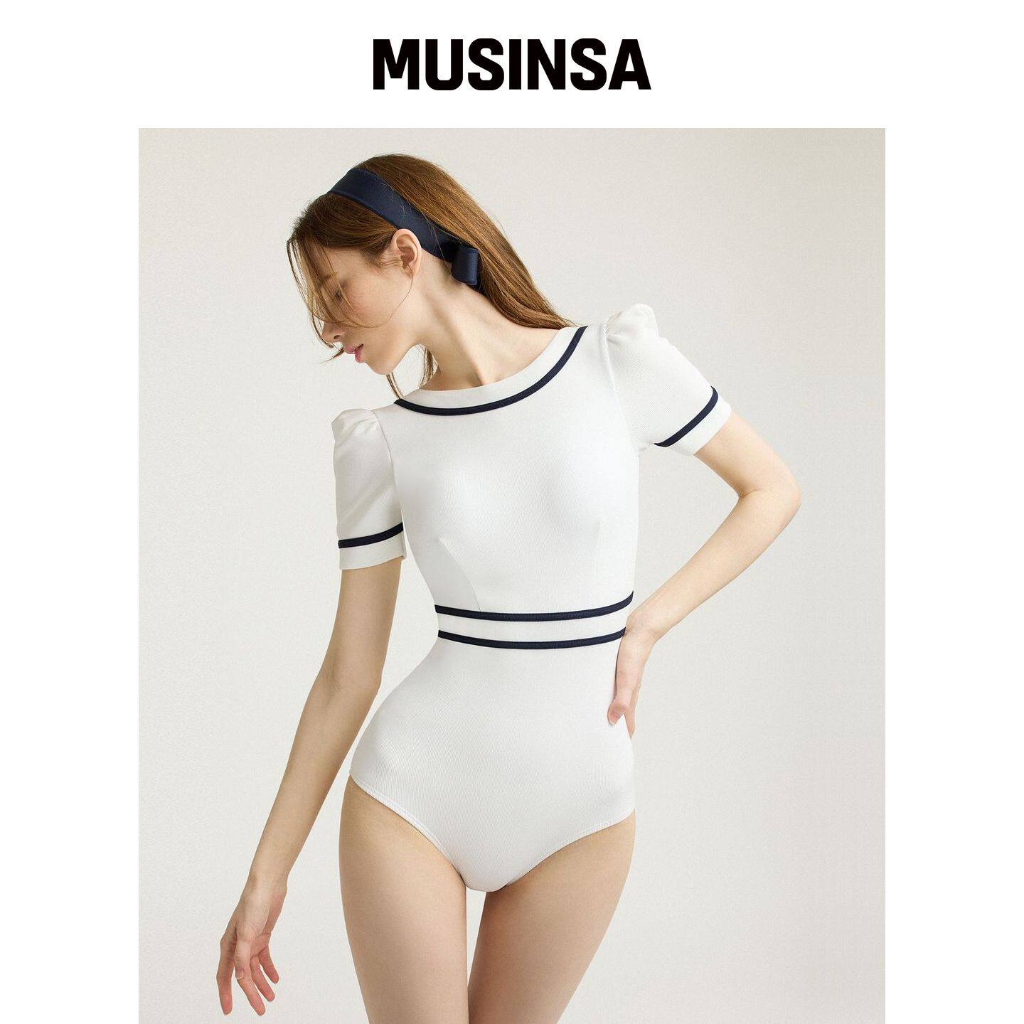 AGNEL 领结 单基尼_WHITE MUSINSA韩国直邮官方正品
