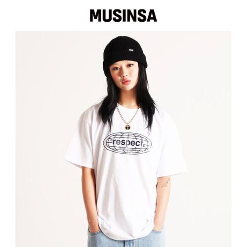 RESPECT 前面LOGO T恤（白色） MUSINSA韩国官网直邮进口
