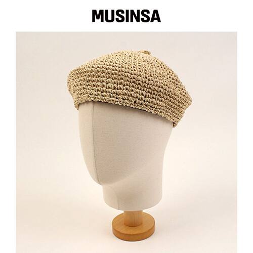 UNIVERSAL CHEMISTRY RATTAN BEIGE 贝雷帽 MUSI韩国官网直邮进口