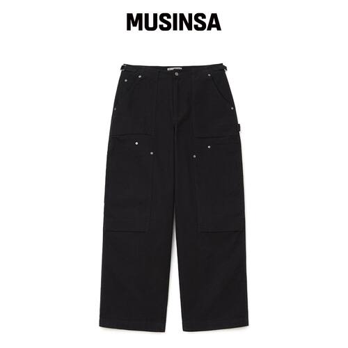MILLO ARCHIVE 粗犷颈部工装裤 [黑色] MUSINSA韩国官网直邮进口