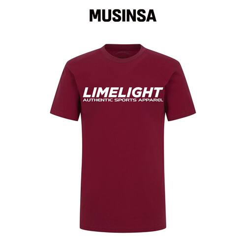 LIMELIGHT APPAREL LIME LIGHT T恤（酒红色/白韩国官网直邮进口