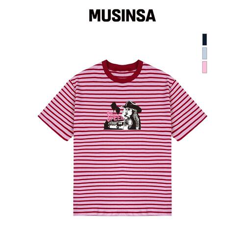 GRAVER [UNISEX]SPEED 条纹短袖T恤_3色 MUSINSA韩国直邮官方正品
