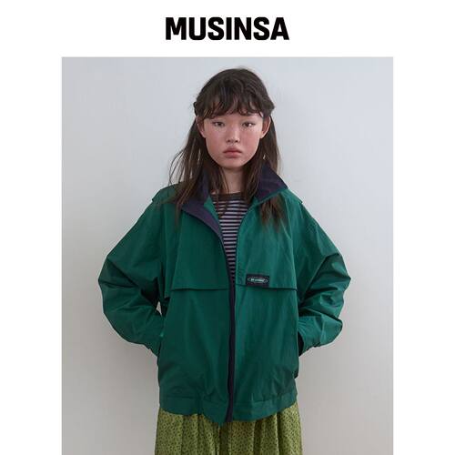 NOCONTENT 332. 标准毛绒夹克 _ 绿色 MUSINSA韩国官网直邮进口