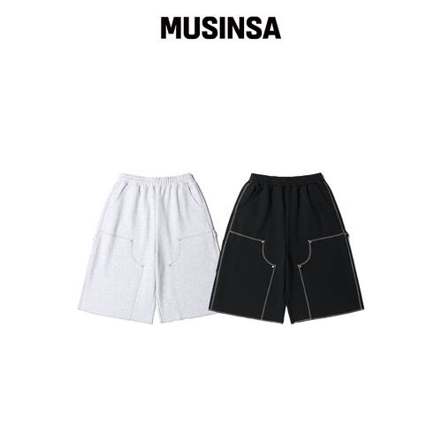 AECA AECA DOUBLE KNEE SWEAT SHORTS (2color)韩国官网直邮进口