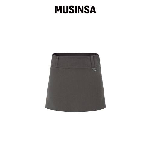 BELLIALEU BELT MINI SKIRT - 棕色 MUSINSA韩国官网直邮进口