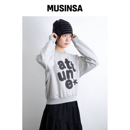 ISTKUNST ATTUNE卫衣_GREY(IK2FFFM441A) MUSINS韩国官网直邮进口