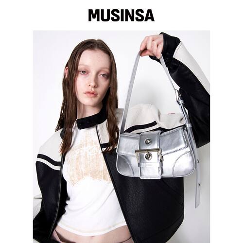 MUNIER MOTOR BAG_SILVER韩国官网直邮进口