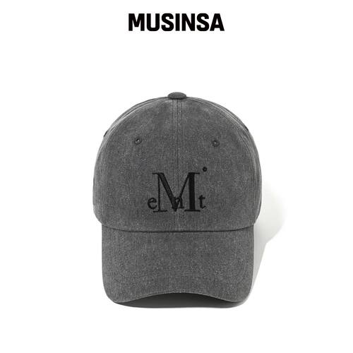 MUCENT SIGNATURE 棒球帽（泥膜染灰牛仔） MUSI韩国官网直邮进口