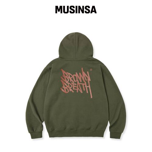 BROWNBREATH TAG 连帽卫衣 - 卡其色 MUSINSA韩国直官网直邮进口
