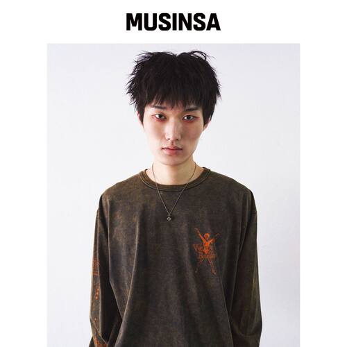 CONECTX 水洗图案长袖衫 MUSINSA韩国官网直邮进口