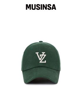 VARZAR 单字母刺绣宽松水洗棒球帽 绿色 MUSINSA韩国直邮官方正品