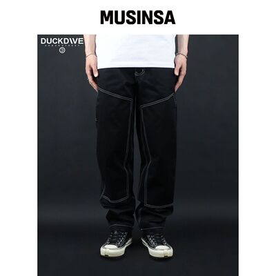 DUCKDIVE 斯蒂奇工装裤 黑色 MUSINSA韩国官网直邮进口