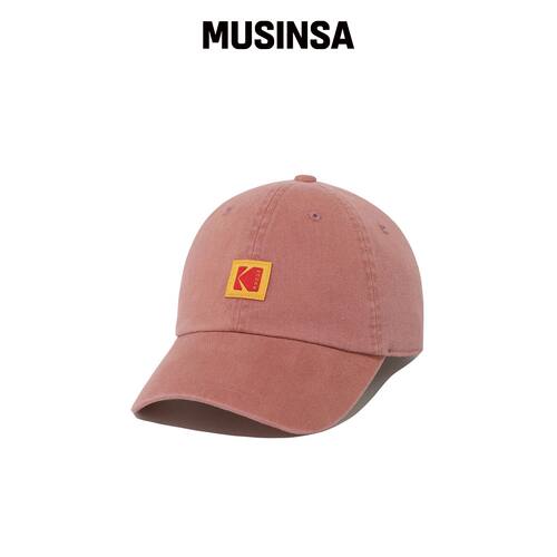 KODAK 休闲版方形logo棒球帽 D.PINK MUSINSA韩国官网直邮进口