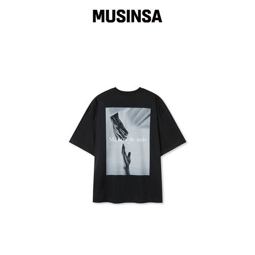 MAISON DE NOIR SUBLIME AM02 T恤黑色韩国官网直邮进口MUSINSA