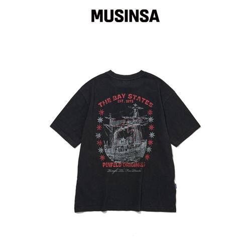 PENFIELD BASESTATE 销售船领T恤 黑色_FS2KT82U韩国官网直邮进口