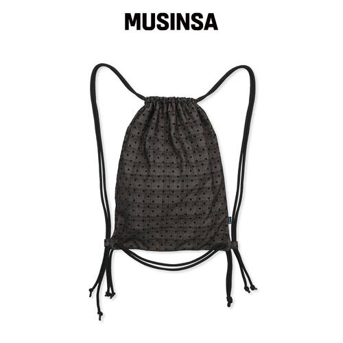 GLACK GZB001 点状格纹绳袋 (黑色) MUSINSA韩国直邮官方正品