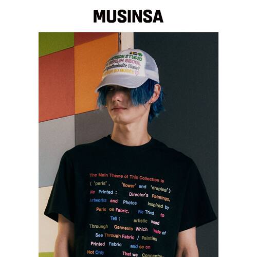 THEMUSEUMVISITOR COLOR TYPO 5片网眼帽（灰色 韩国官网直邮进口