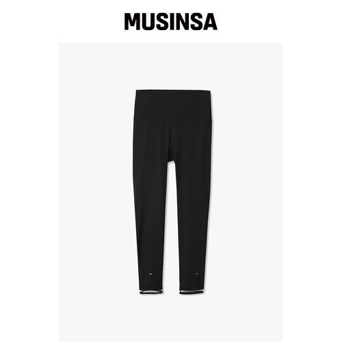 HAUS072C LOGO PRINT LEGGINGS BLACK韩国官网直邮进口MUSINSA