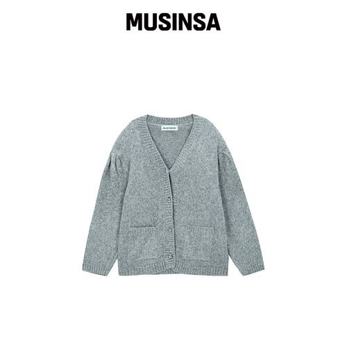 SALAD BAGUNI 金属混纺开衫 - 银色 MUSINSA韩国直邮官方正品