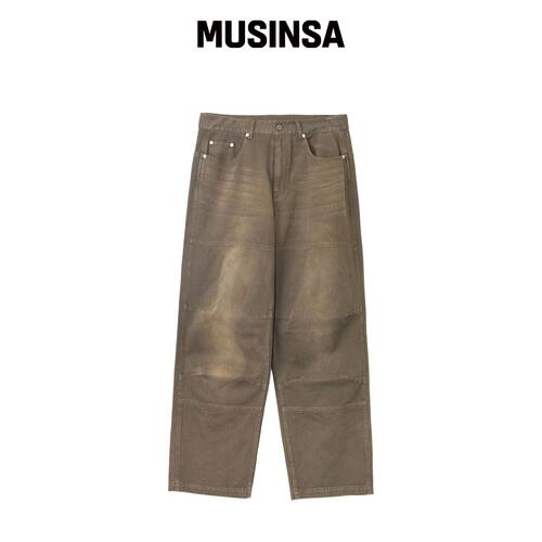PHYPS MOTORCYCLE 复古老款牛仔裤棕色 MUSINSA韩国官网直邮进口