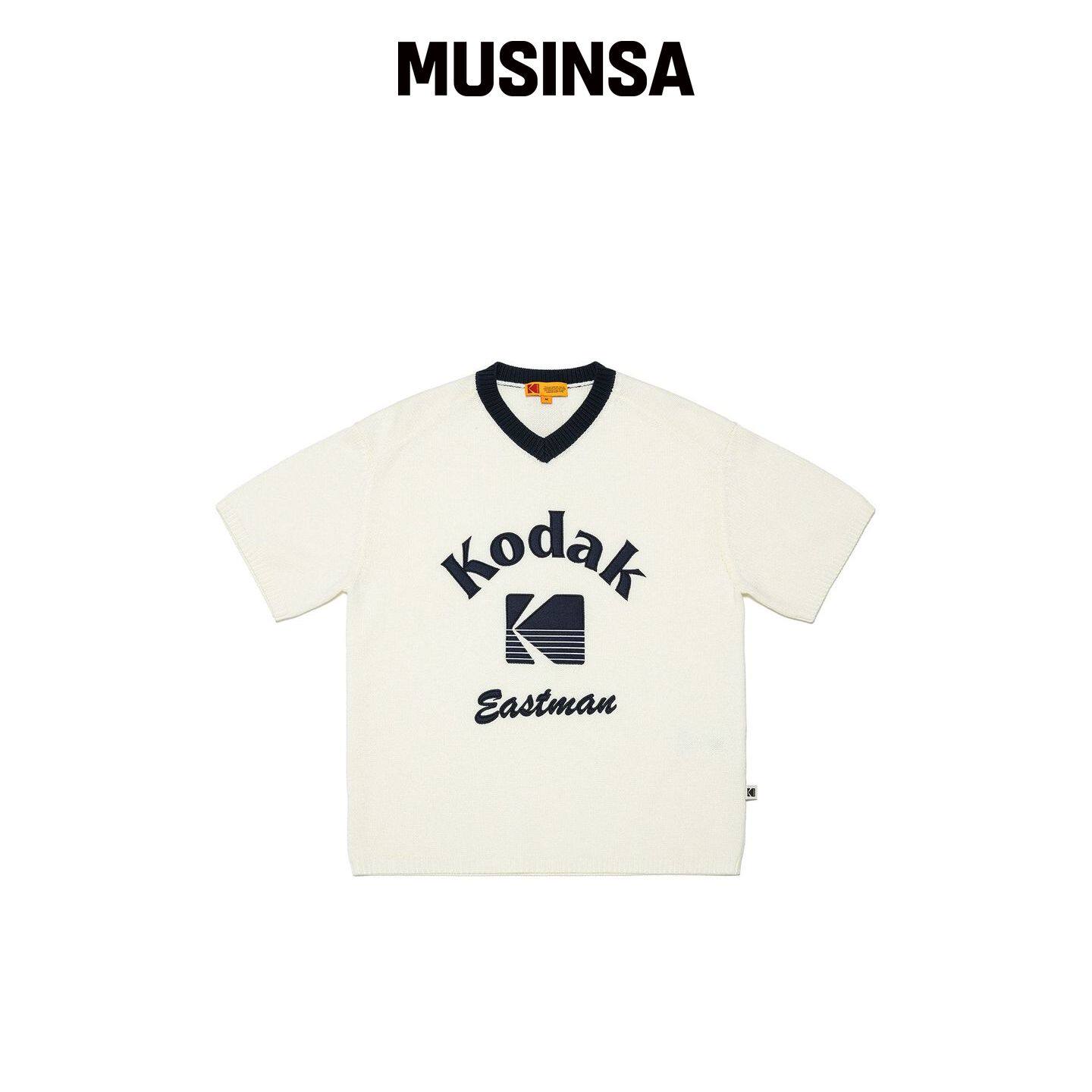 KODAK RECIPE 短袖针织T恤 IVORY MUSINSA韩国官网直邮进口