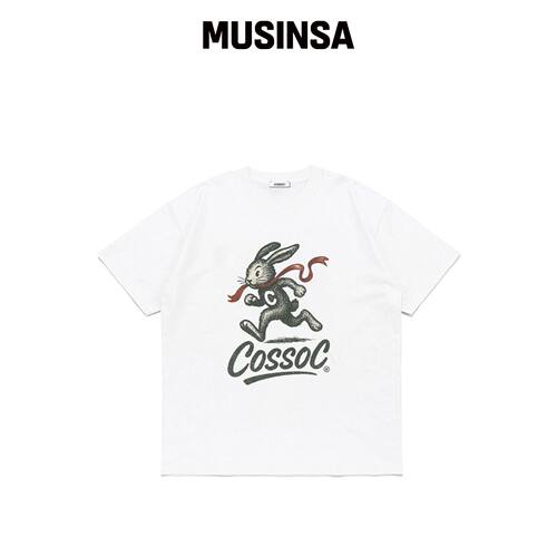 COSO RUN RABBIT RUN 短袖T恤(WHITE)韩国官网直邮进口MUSINSA