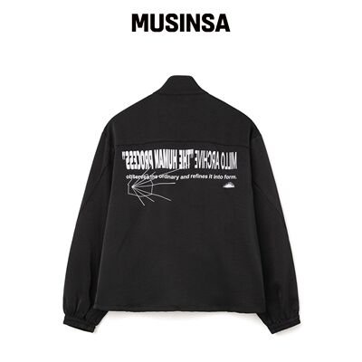 MILLO ARCHIVE PROCESS 拉链衫 [VLACK] MUSINSA韩国官网直邮进口