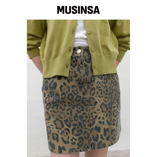 ATELIER NAIN LEOPARD MINI SKIRT (SK-5076)韩国官网直邮进口