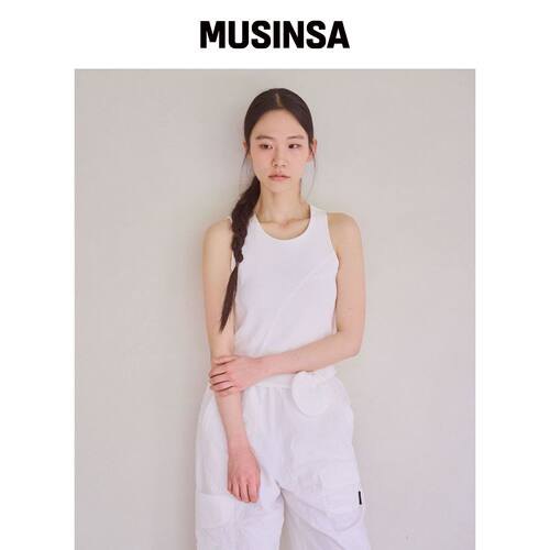 CHAMASPORTSLAB CSL_Mipa Rib Tank Top_White韩国官网直邮进口
