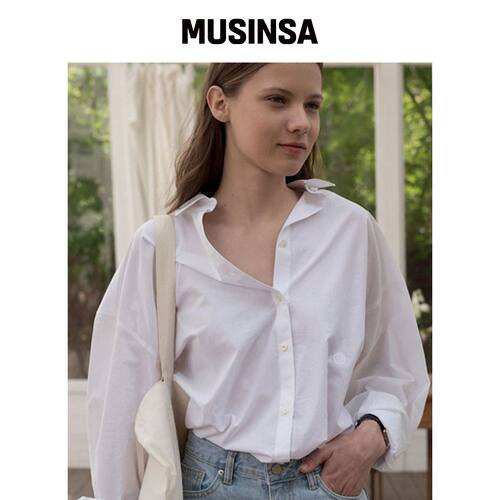 DEPOUND 超大球拍衬衫 [WHITE] MUSINSA韩国直邮官方正品
