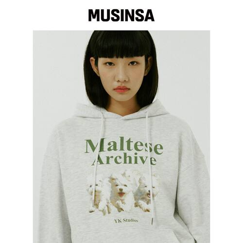 WAIKEI MALTIZ ARCHIVE HOODIE 混色WHITE MUSIN韩国官网直邮进口