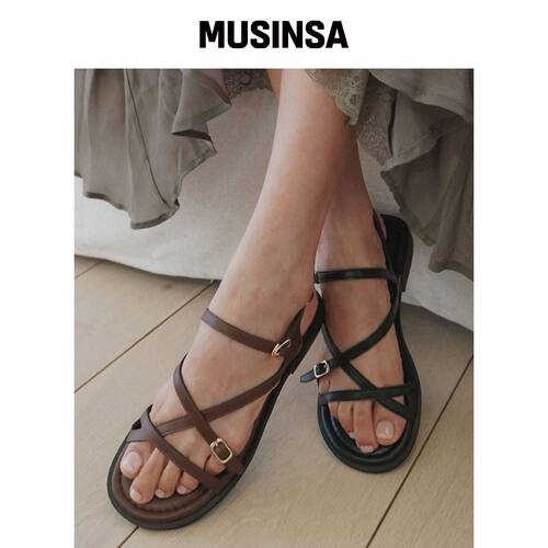 HALTEALLEZ STITCH 腰带凉鞋 HA2653 MUSINSA韩国官网直邮进口