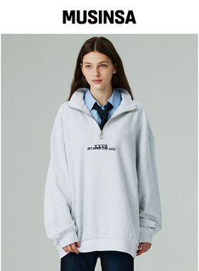 LMN3011 anorak 运动卫裤-白色混纺韩国官网直邮进口