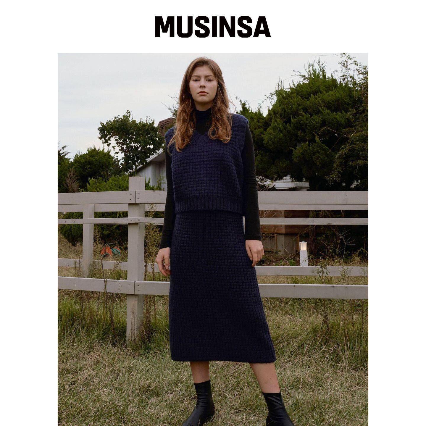 ADAUL 方形编织针织居家服套装 - 婴儿 MUSINSA韩国直邮官方正品