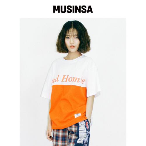 CODE I'M BED HOMMMIE T恤 橙色韩国官网直邮进口MUSINSA