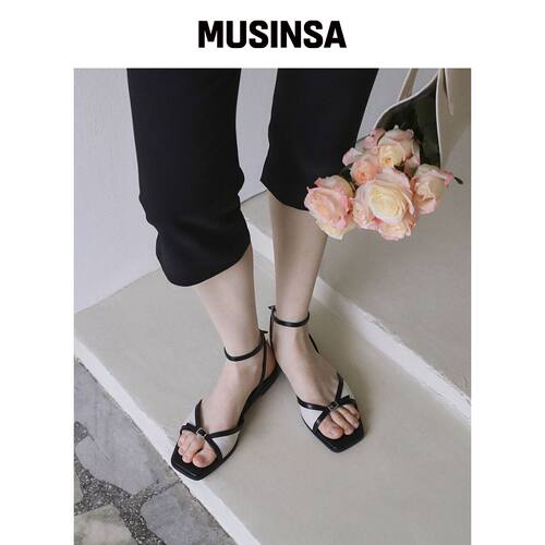 SAPPUN 比耶纳扣带凉鞋 (1.5cm) MUSINSA韩国直邮官方正品