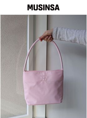 MUCU AND EBONY Nearest Bag _ 柔和粉色 MUSINS韩国官网直邮进口