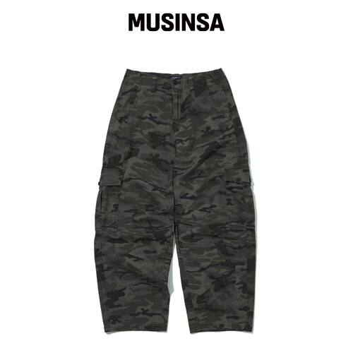 PENFIELD 迷彩工装桶裤 炭灰色_FS2WP07U韩国官网直邮进口MUSINSA